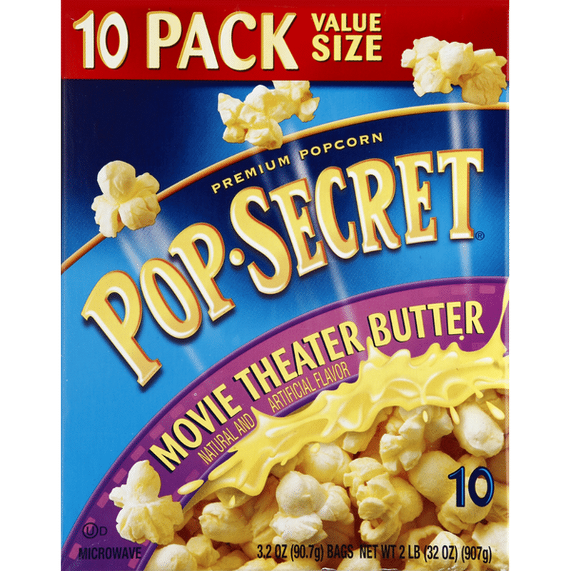 Pop Secret Popcorn, Premium, Movie Theater Butter, Value Size (32 oz) Instacart