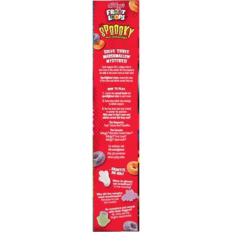 Kellogg's Froot Loops Breakfast Cereal Original with Spooky