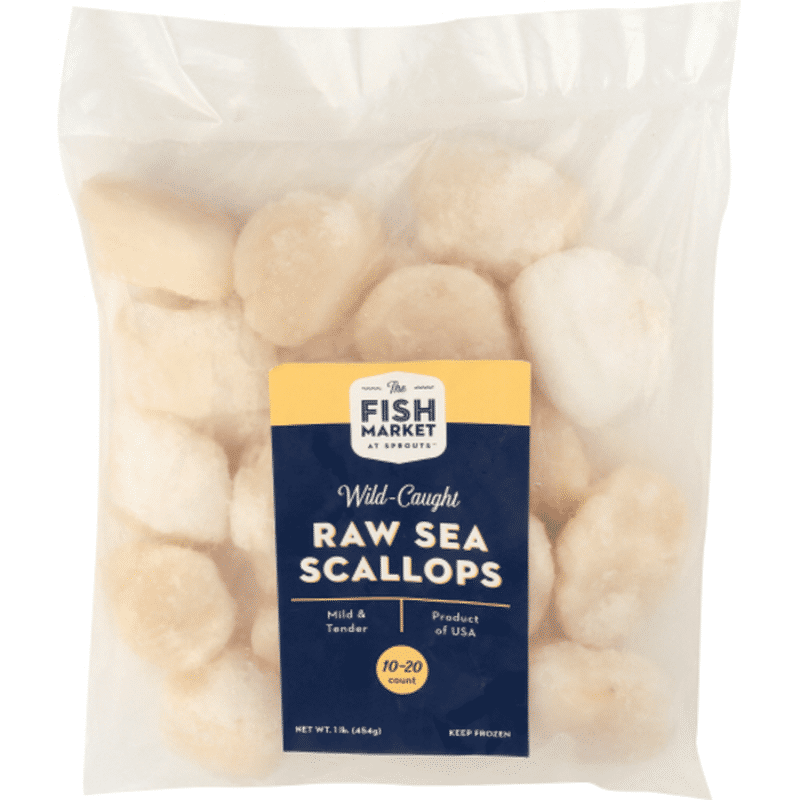 Sprouts Fish Market Wild Sea Scallops Frozen 10/20 Count (1 lb) Instacart