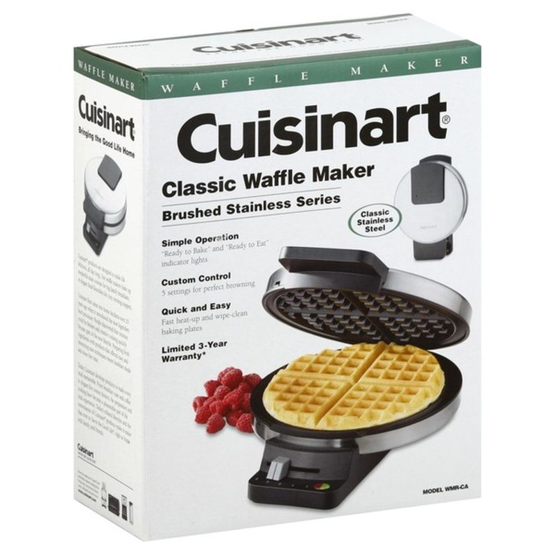 Cuisinart Waffle Maker, Classic, Brushed Stainless Series (1 each