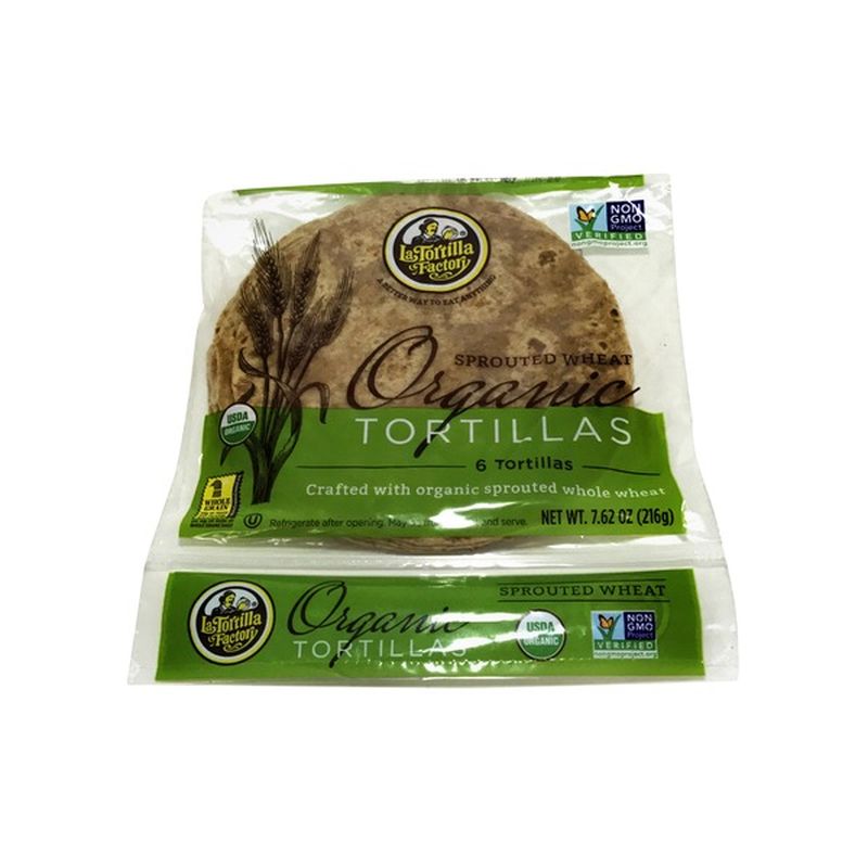 La Tortilla Factory Sprouted Wheat Organic Tortillas (7.62 oz) Instacart