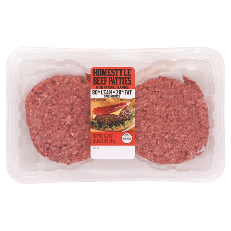 Homestyle Beef Patties (4 ct) from FoodsCo Instacart