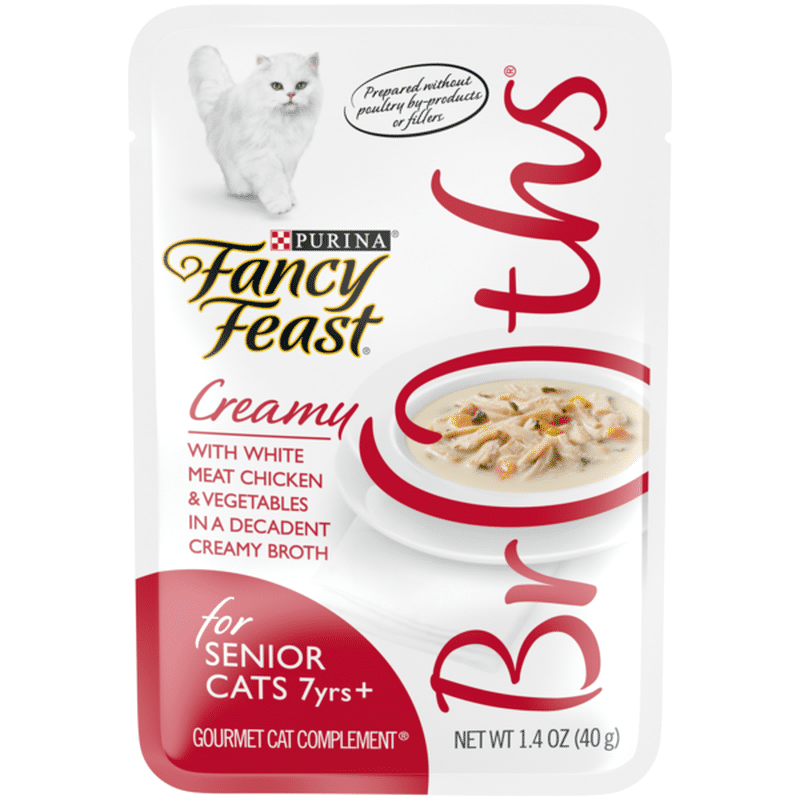 Fancy Feast High Protein Senior Wet Cat Food Complement, Creamy With