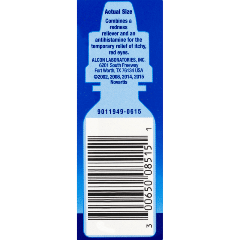 Alcon Eye Drops Relieves Itching & Redness Eye Allergy Relief (0.5 fl