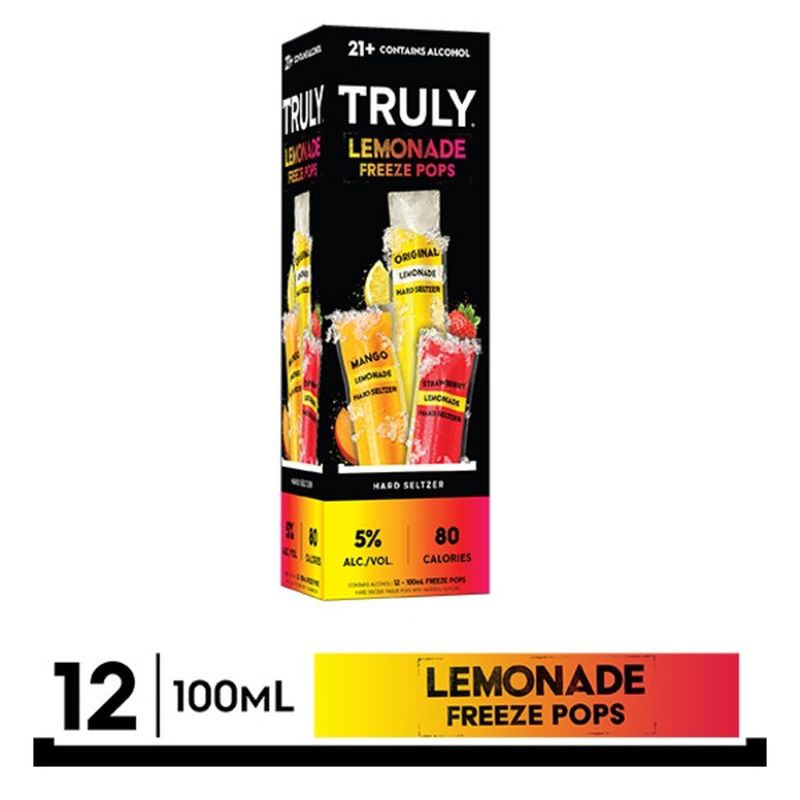 truly lemonade freeze pops