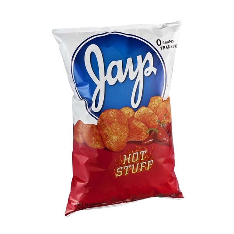 Jays Hot Stuff Hot Flavored Potato Chips (10.5 oz) Instacart
