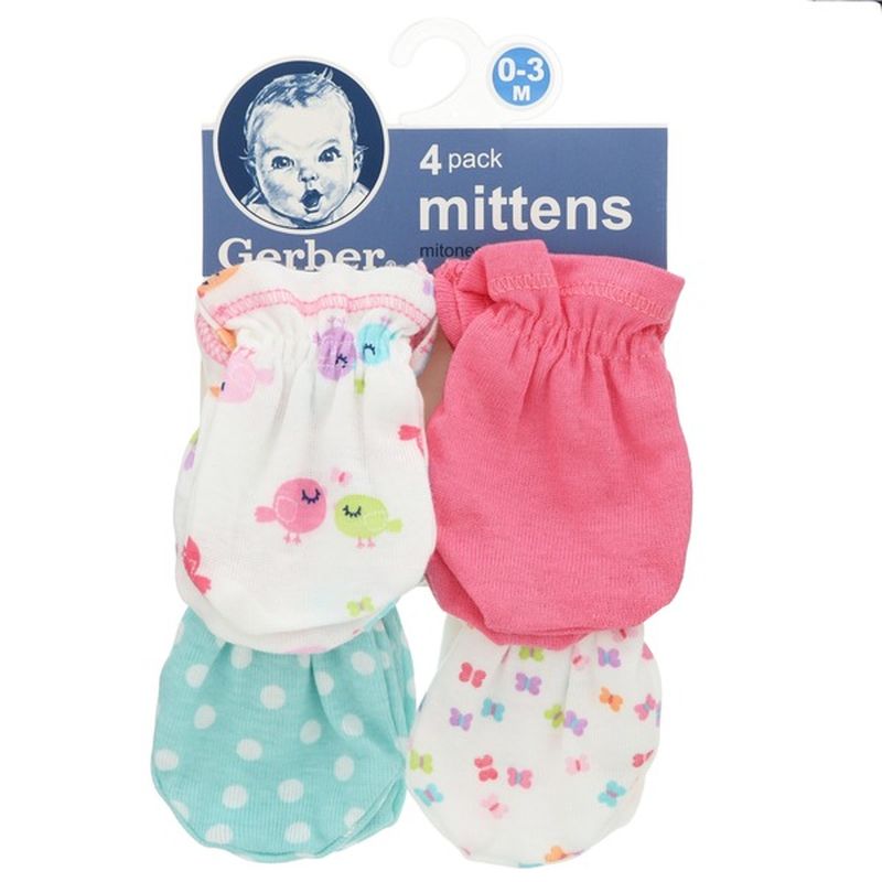 Gerber 0 to 3 Month Bird Mittens