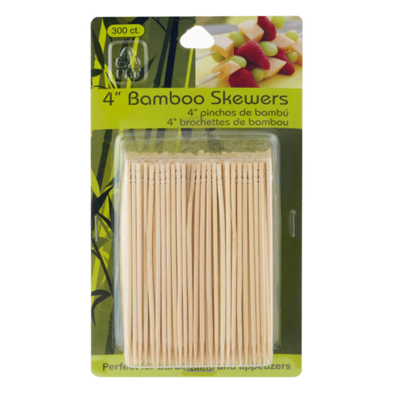 Bamboo Skewers 4" (300 ct) from Safeway Instacart