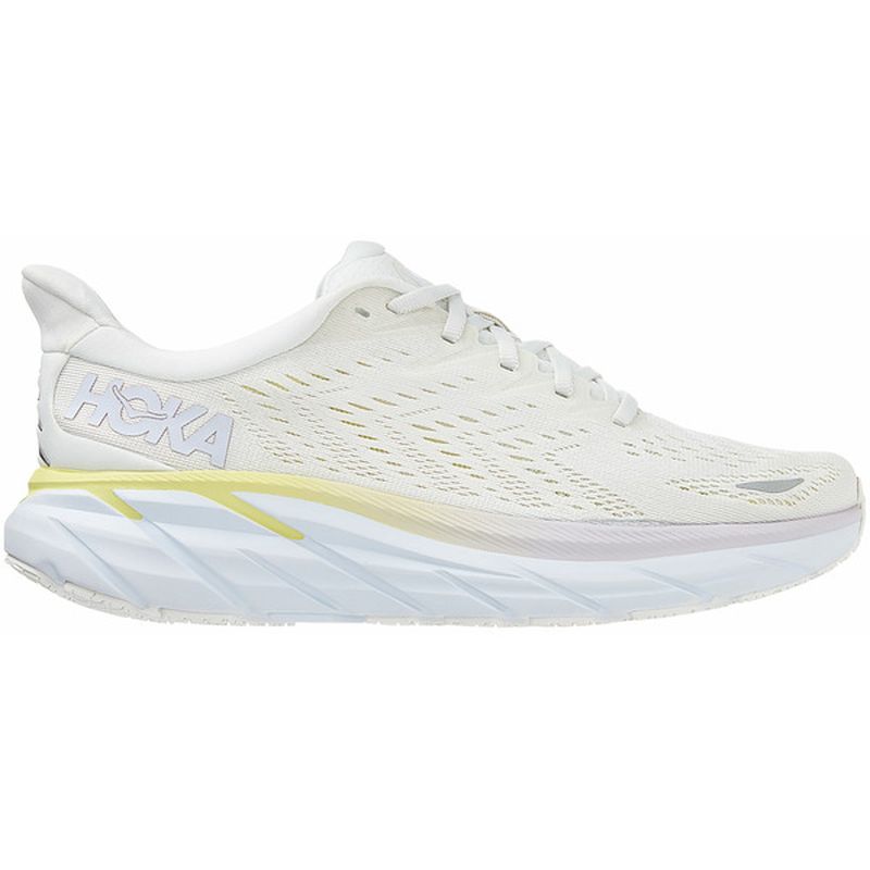 Hoka One One Women's Clifton 8 Running Shoes - Blanc De Blanc (each ...
