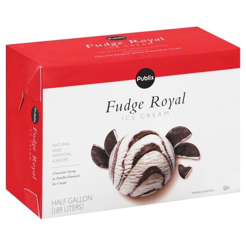 Publix Fudge Royal Ice Cream (1/2 gal) from Publix Instacart