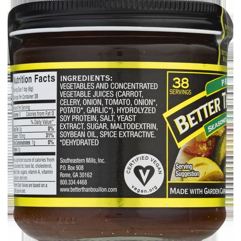 Better Than Bouillon Seasoned Vegetable Base, Premium (8 oz) from