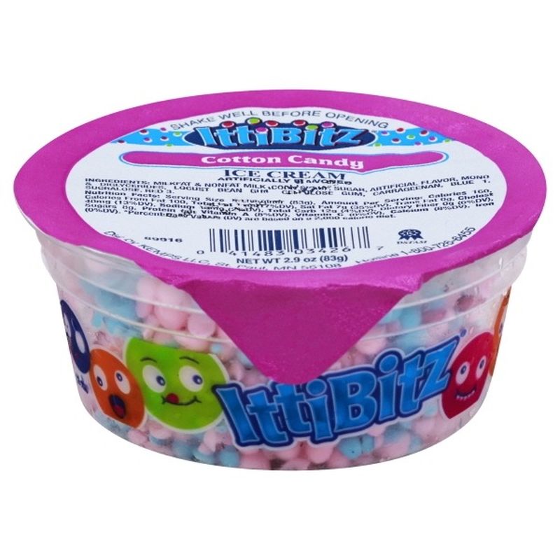 IttiBitz Cotton Candy Ice Cream (83 g) Instacart