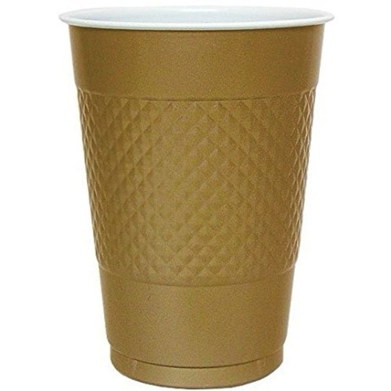 Hanna K. Signature 18 Ounce Gold Plastic Cup