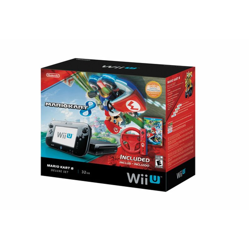 Nintendo Wii U 32GB Console With Mario Kart 8 Deluxe Bundle