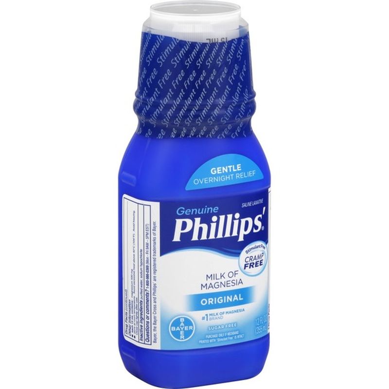 Phillips' Genuine Saline Laxative Milk Of Magnesia Original (12 fl oz
