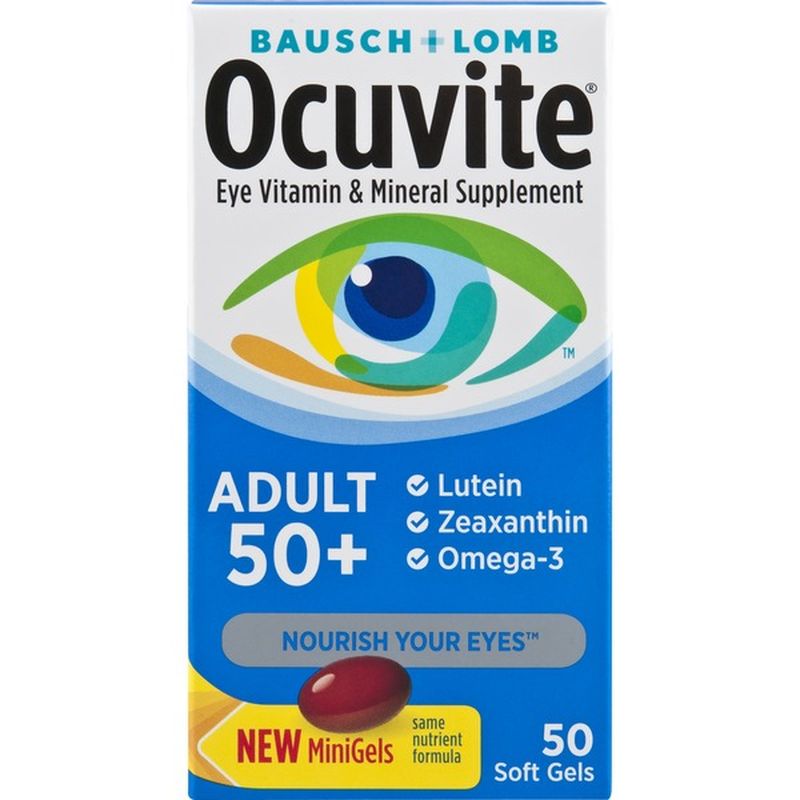 Ocuvite Eye Vitamin, Adult 50+, Softgels (50 ct) from