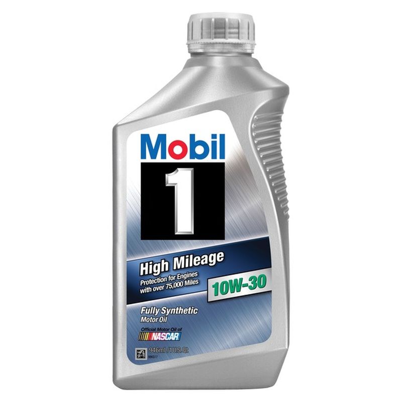 Mobil High Mileage 10W 30 Sae Advanced Full Synthetic Motor Oil
