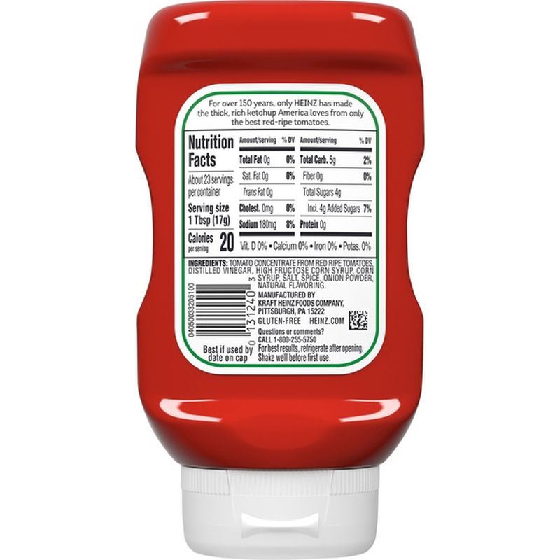 Heinz Original Tomato Ketchup (14 oz) from Giant Food Instacart