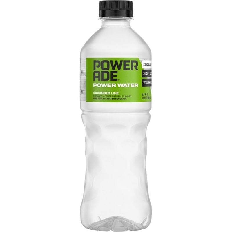 Powerade Power Water, Cucumber Lime, Zero Sugar Zero Calorie Ion4