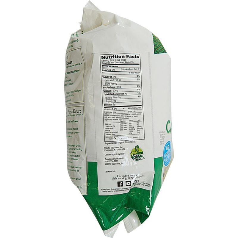 Green Giant Organic Riced Cauliflower 48 oz
