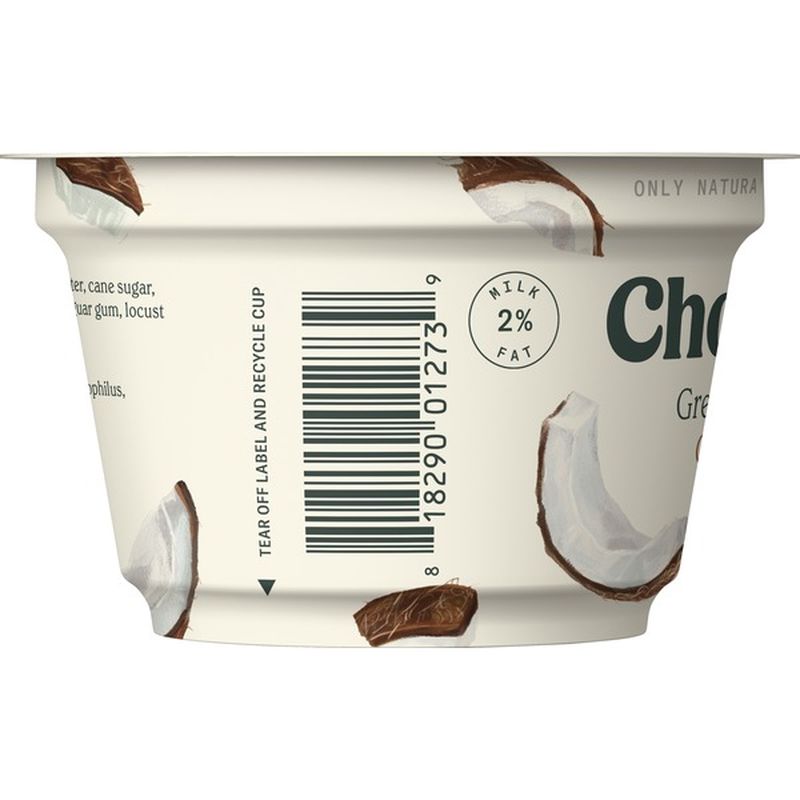 Chobani Greek Yogurt, Coconut Blended (5.3 oz) from ...