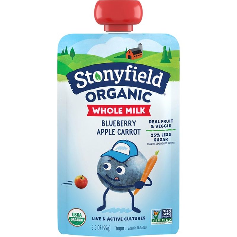 Stonyfield® Organic Organic Blueberry Apple Carrot Whole