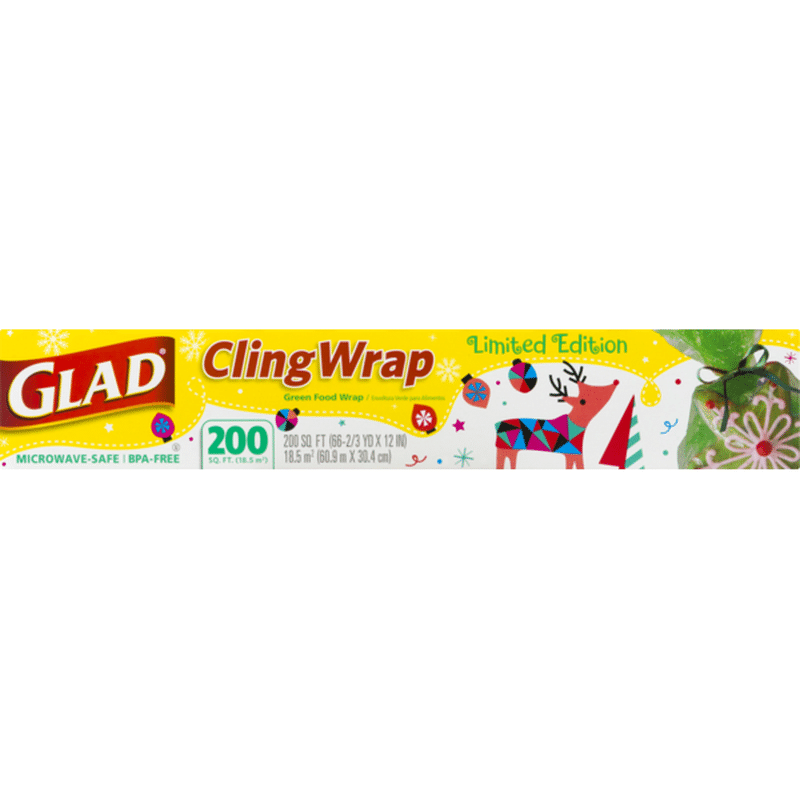 glad cling wrap 200 sq ft