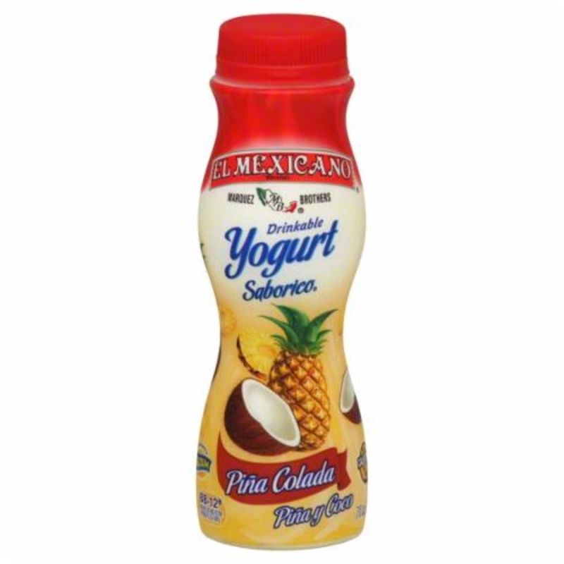 El Mexicano Drinkable Yogurt. Pina Colada (7 fl oz) from FoodsCo