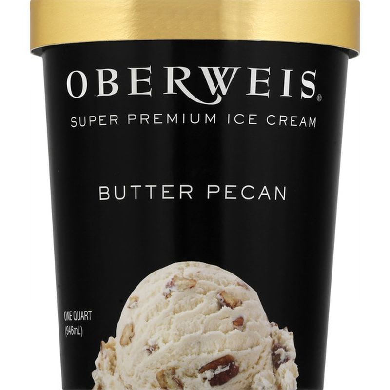 Oberweis Dairy Ice Cream, Super Premium, Butter Pecan (1 qt) from Jewel