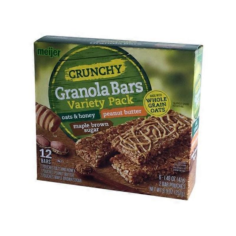 Meijer Variety Pack Crunchy Granola Bars (8.9 oz) Instacart