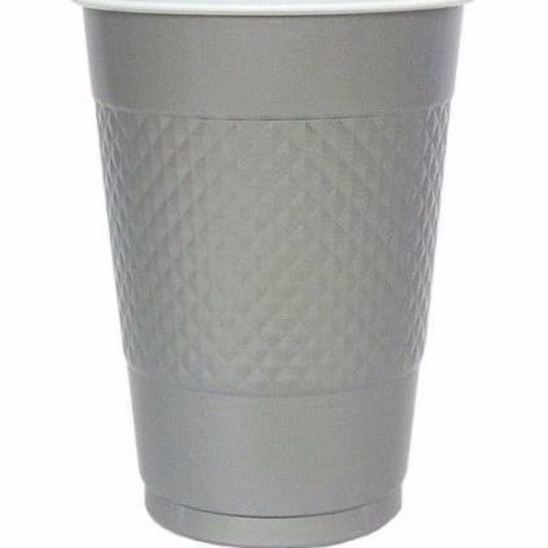 Hanna K. Signature Collection 18 Ounce Silver Plastic Cup
