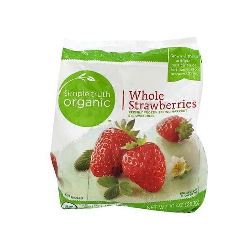 Simple Truth Organic Freshly Frozen Whole Strawberries (10 Oz) - Instacart