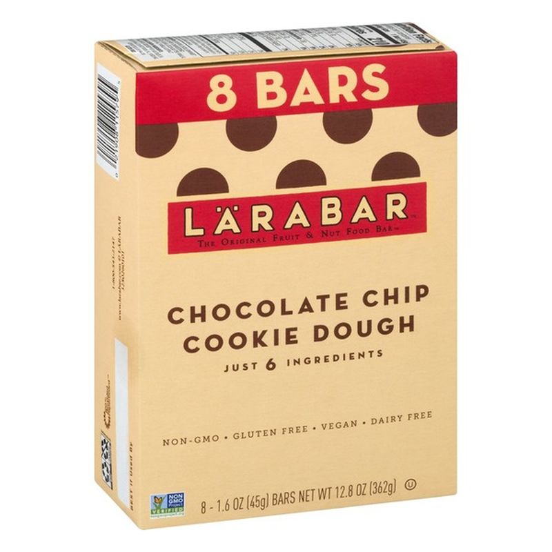 Larabar Food Bar, Fruit & Nut, Gluten Free, Chocolate Chip Cookie Dough