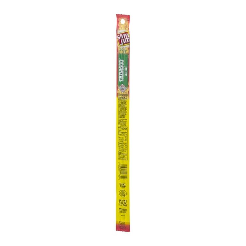 Slim Jim Tabasco Spiced Giant Stick (0.97 oz) from Food Lion - Instacart