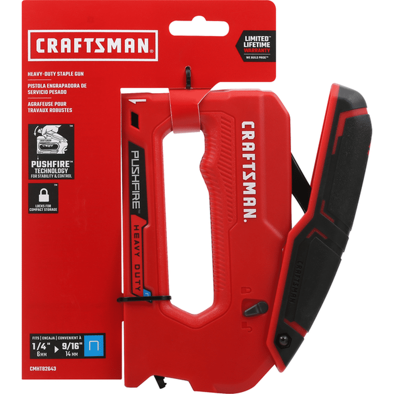 Craftsman Staple Gun Heavy Duty Pushfire 1 Each Instacart