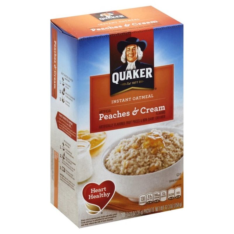 Quaker Oats Peaches And Cream Oatmeal Nutrition Besto Blog