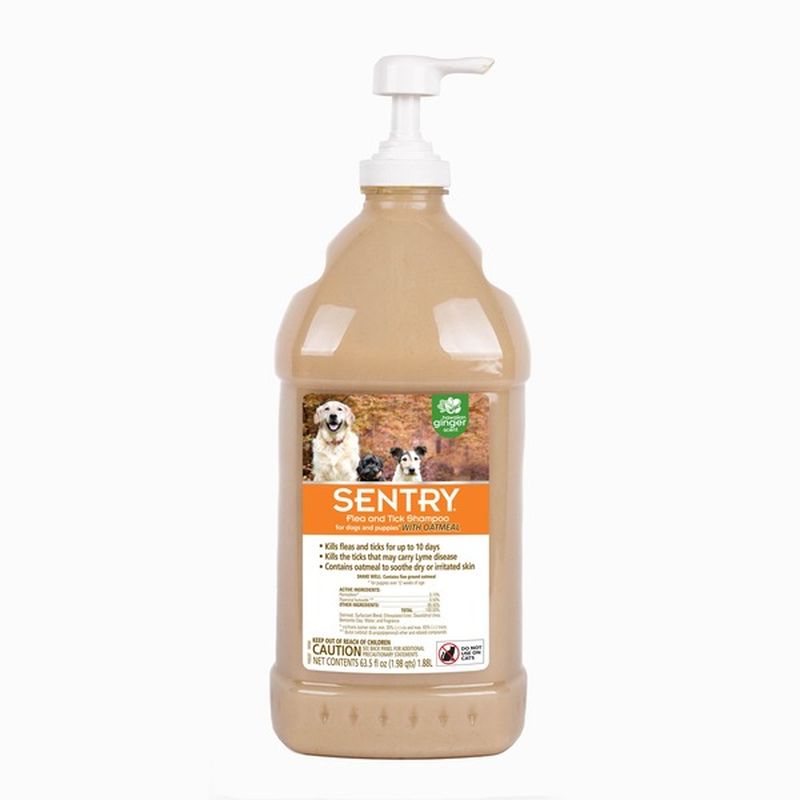 sentry flea & tick shampoo with oatmeal for dogs and puppies