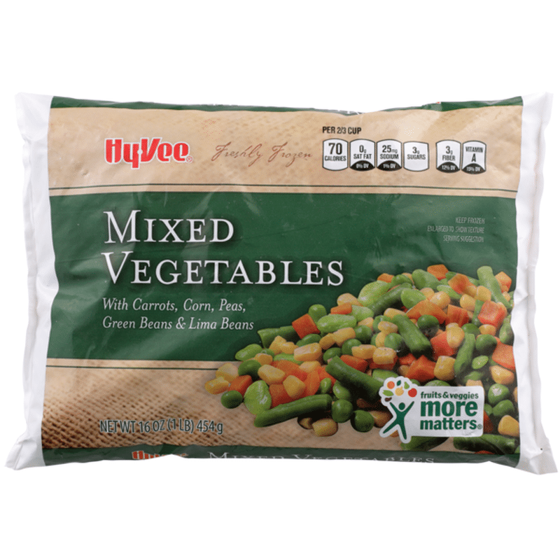 HyVee Freshly Frozen Mixed Vegetables With Carrots, Corn, Peas, Green