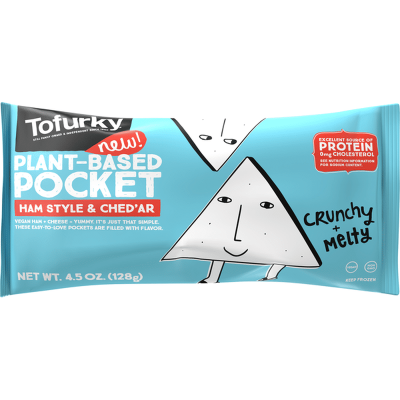 Tofurky Pocket, PlantBased, Ham Style & Ched'ar (4.5 oz) Instacart