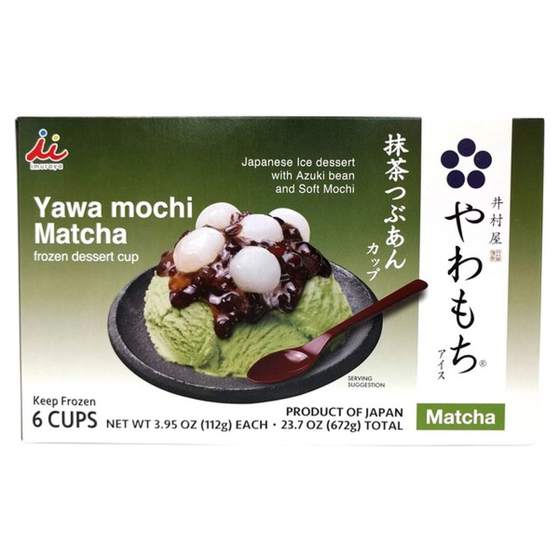 Imuraya Yawa Mochi Matcha Frozen Dessert Cup 23 7 Oz Delivery Or Pickup Near Me Instacart