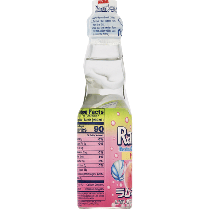 Hata Ramune Soft Drink, Peach Flavor (6.76 oz) Instacart