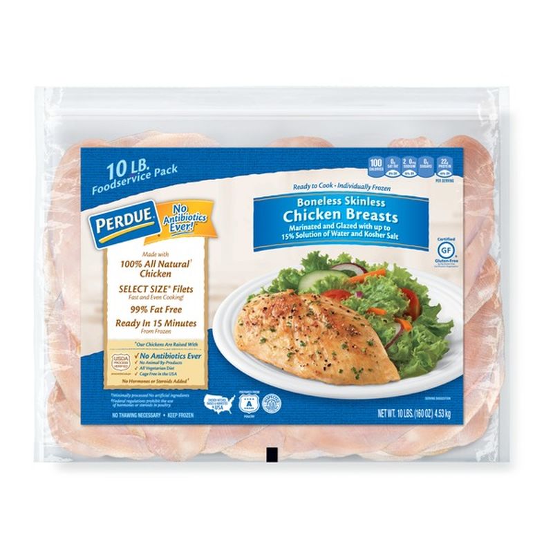 Perdue Bag of Frozen Chicken Breasts (10 lb) Instacart