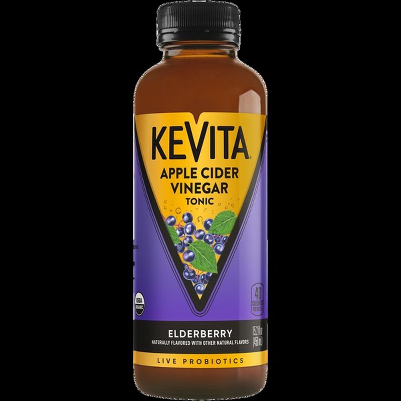 Kevita Apple Cider Vinegar Tonic Elderberry Live Probiotic Drink (15.2 fl oz) Instacart