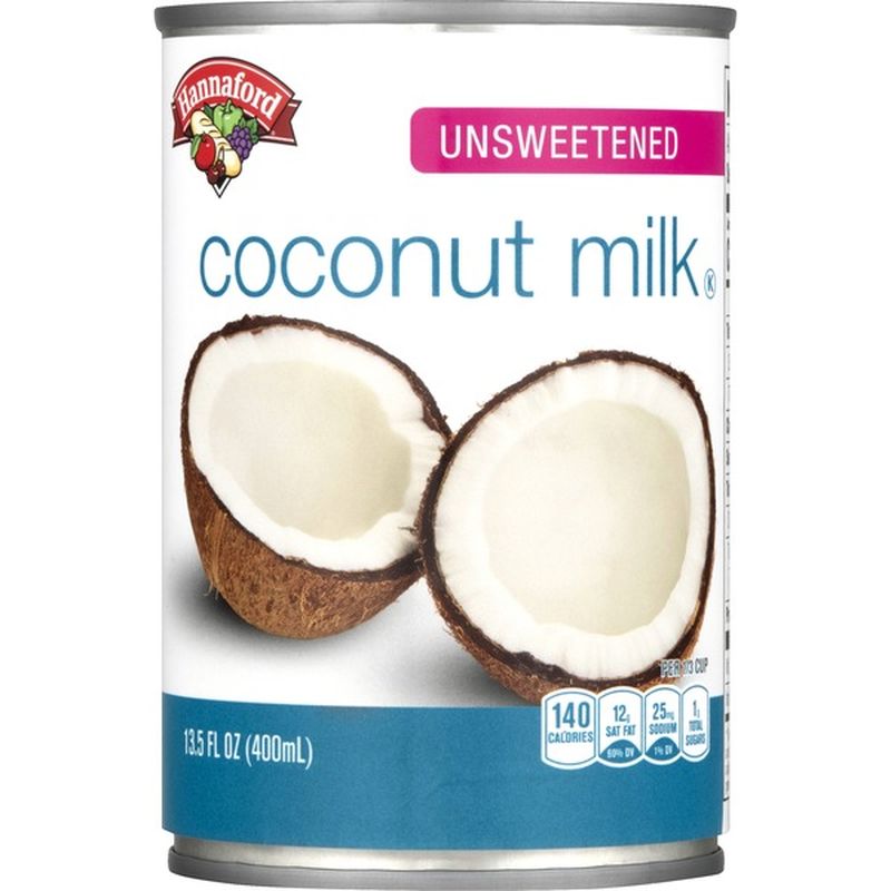 Hannaford Food Lion Coconut Milk, Unsweetened, Can (13.5 fl oz) Instacart