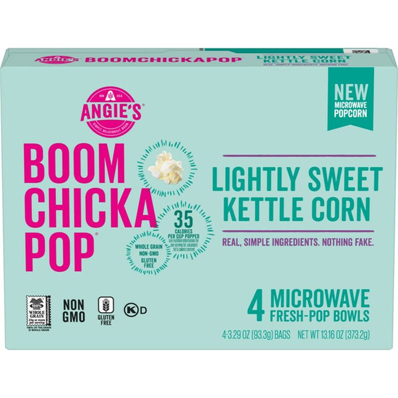 Angie's BoomChickaPop Lightly Sweet Kettle Corn Microwave Popcorn