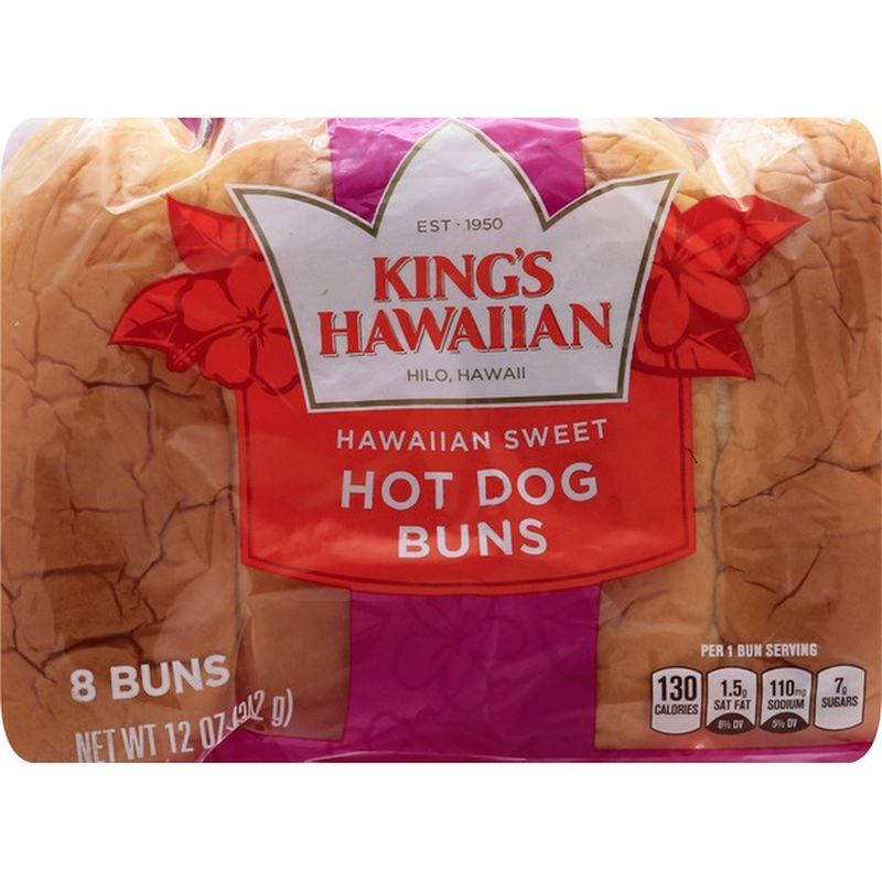 King's Hawaiian Sweet Hot Dog Buns (8 ct) from Fred Meyer Instacart