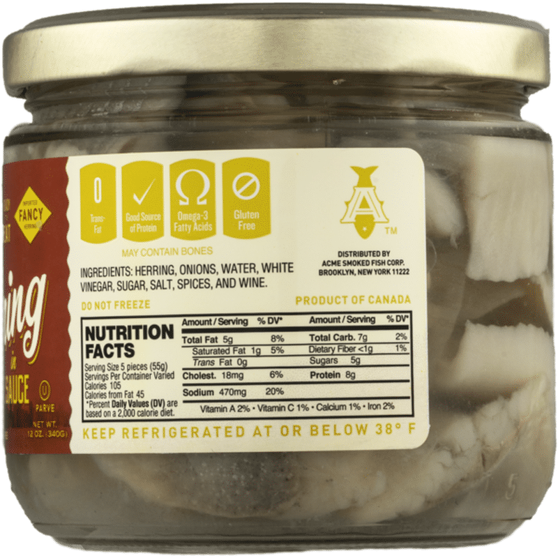 Acme Herring In Wine Sauce (12 oz) Instacart