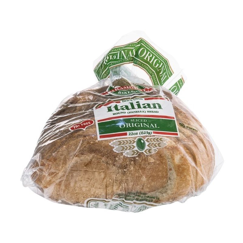 Paramount Bakeries Brick Oven Italian Round Bread Original Sliced (22 ...