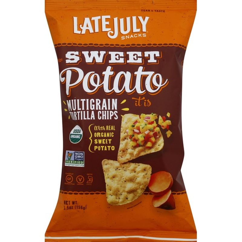 LATE JULY® Snacks Sweet Potato Tortilla Chips (5.5 oz) from Vons