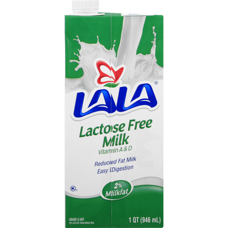 Lala La La Milk Lactose Free Carton 1 Qt Instacart